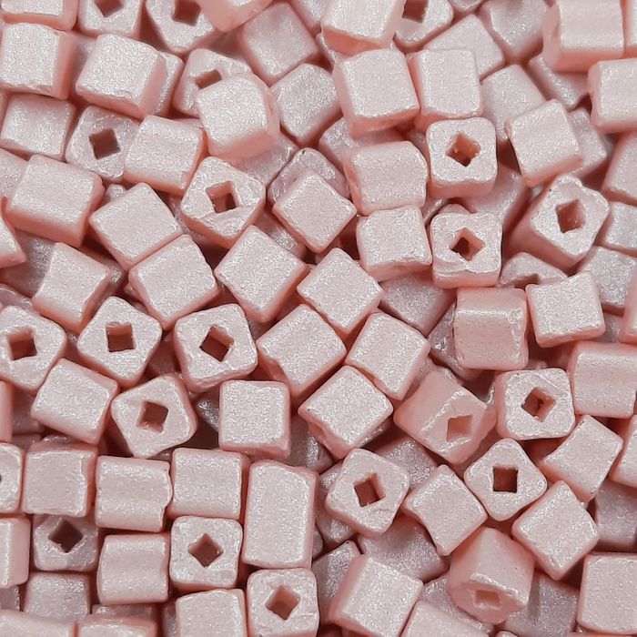 Vidrilho Preciosa Ornela Quadrado Especial Rose 0048 - 2,6x2,6mm 500g