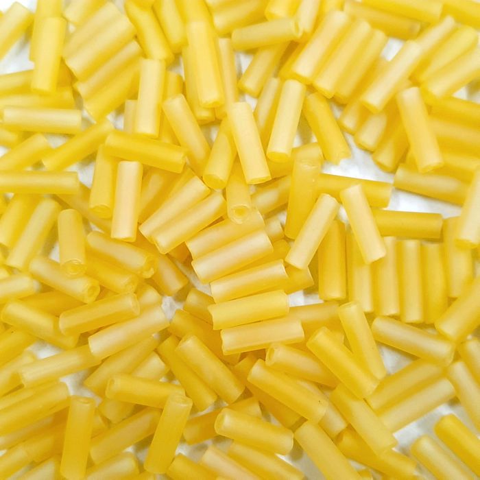 Canutilho Preciosa Ornela Matt Amarelo 81010 - 3Polegada(7mm) 20g Aprox. 400 Peças