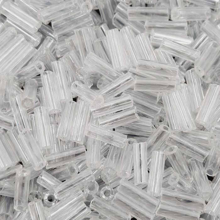 Canutilho Preciosa Ornela Transparente Lustroso 48102 - 3Polegada(7mm) 20g Aprox. 400 peças