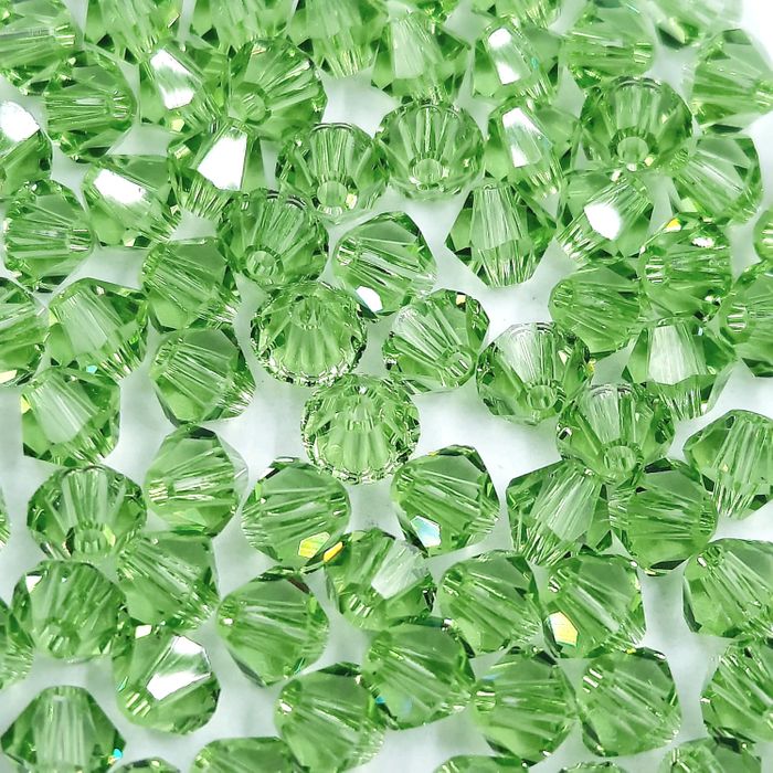 Balão Swarovski Peridot - 4mm 100 Peças