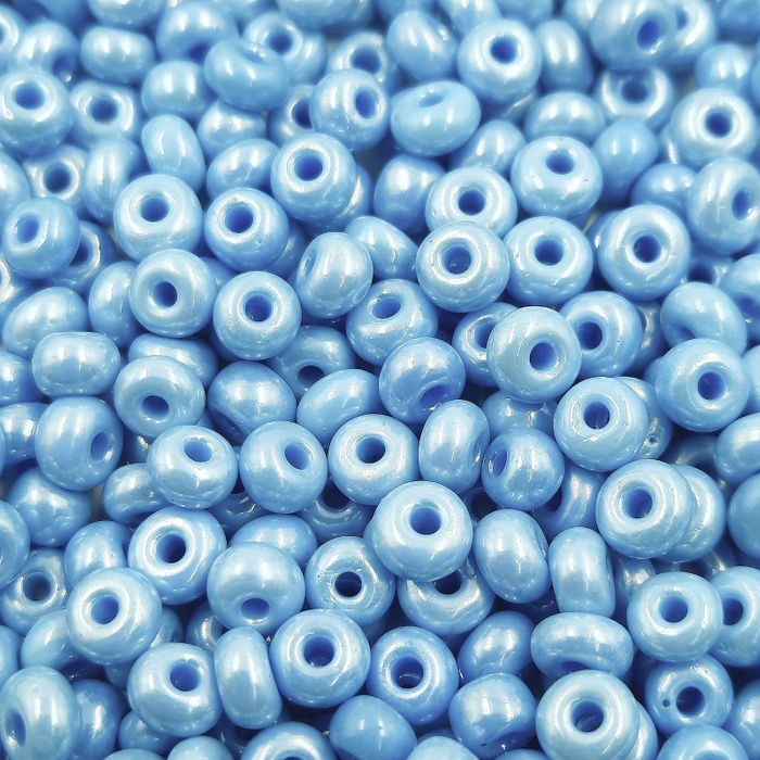 Miçanga Asmara Fosca Azul Turquesa Lustrosa 68020 - 6/0(4,1mm) 500g