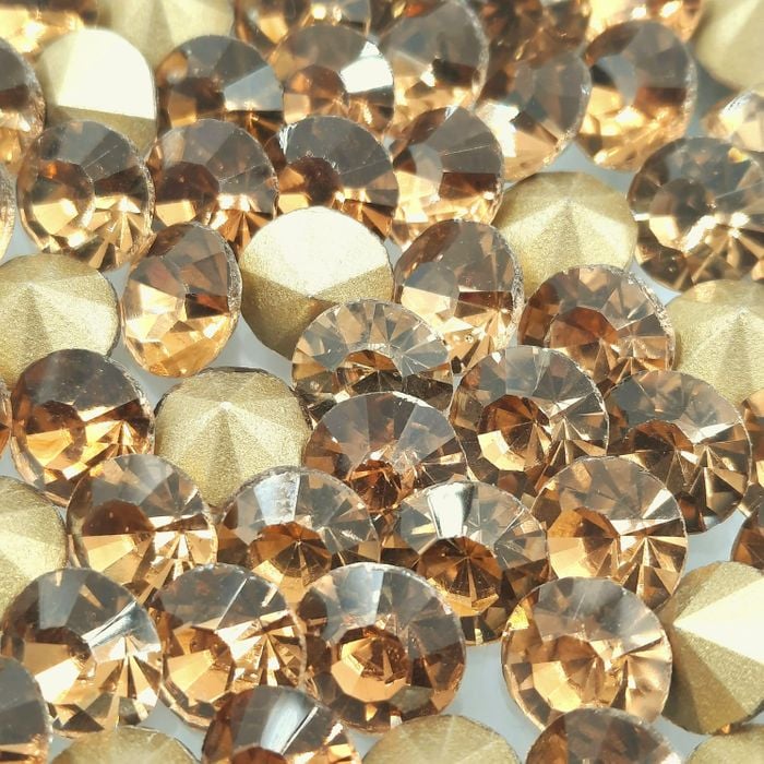 Strass Chinês Light Colorado Topázio - SS8,5/PP18(2,40-2,50mm) 13,7g