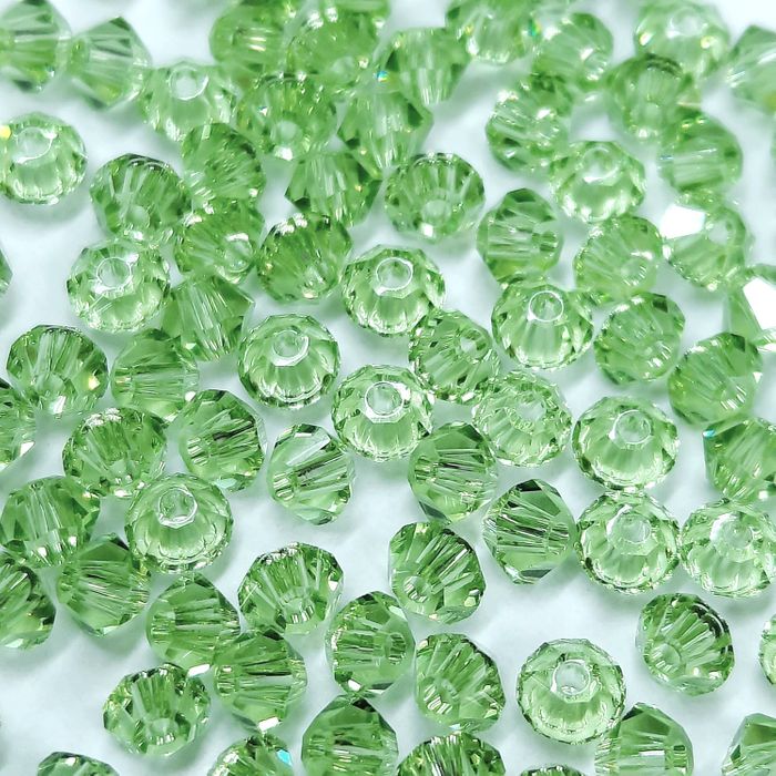 Balão Swarovski Peridot - 3mm 100 Peças