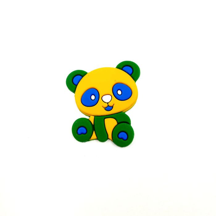 Aplique Emborrachado Panda da Copa do Mundo - 4mm 2 Peças