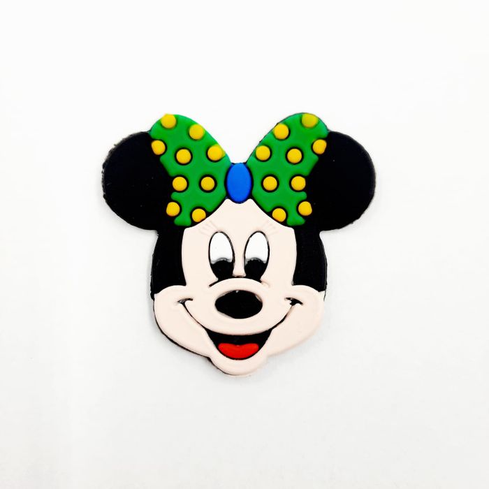Aplique Emborrachado Minnie Copa do Mundo - 4mm 2 Peças