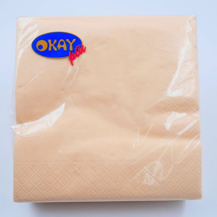 Guardanapo De Papel Italiano Creme - 33x33cm 50 Unidades
