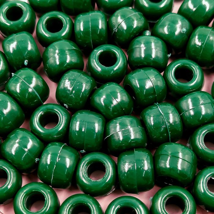 Miçanga Tererê Fosco Verde 21 - 10mm 25g Aprox. 56 Peças