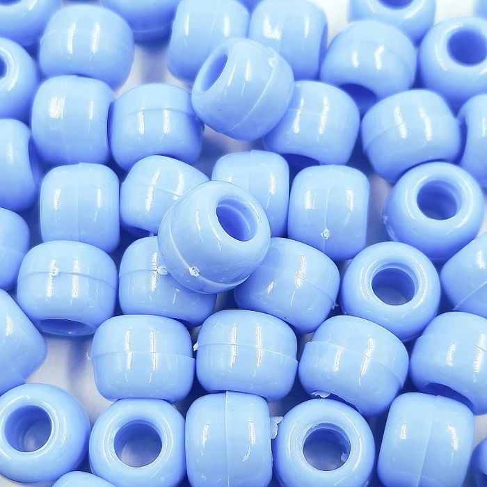 Miçanga Tererê Fosco Azul Claro 15 - 10mm 250g Aprox. 560 Peças