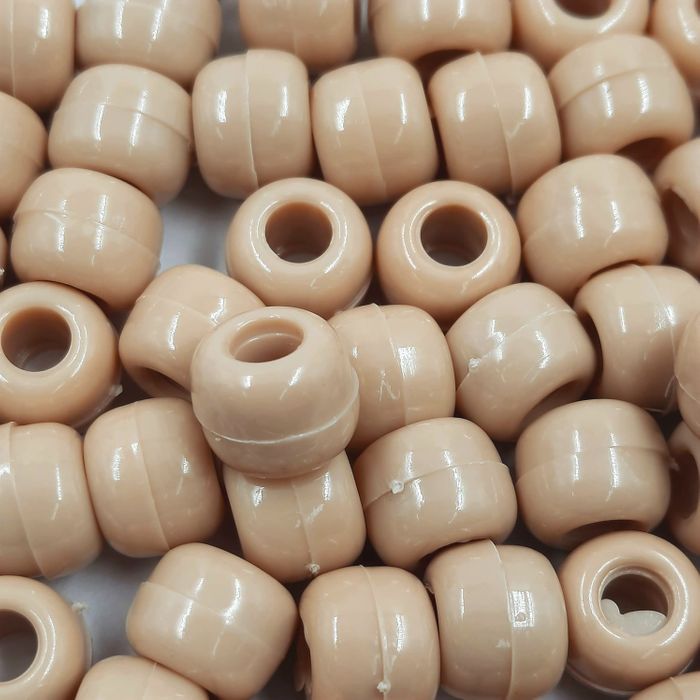 Miçanga Tererê Fosco Bege 34 - 10mm 25g Aprox. 56 Peças
