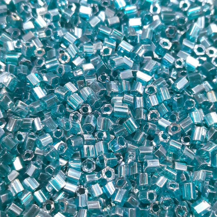 Vidrilho Indiano Transparente Azul 56710 - 11/0 500g
