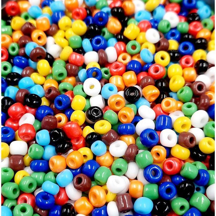 Miçanga Chinesa Fosca Mix - 6/0(4,1mm) 500g