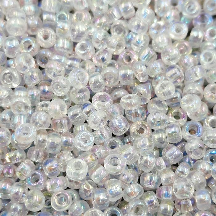 Miçanga Asmara Transparente Aurora Boreal 58205 - 6/0(4,1mm) 500g