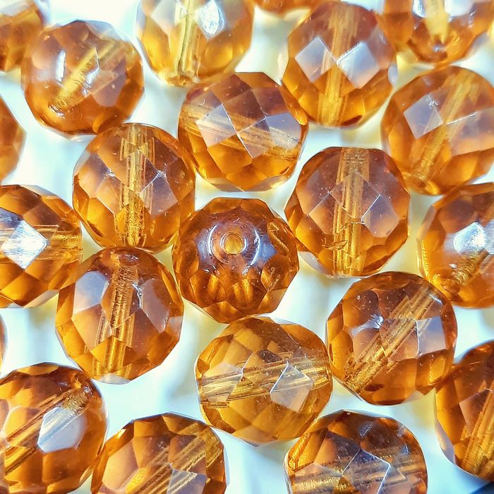 Cristal Facetado Topázio 1006 - 10mm com 60 Peças