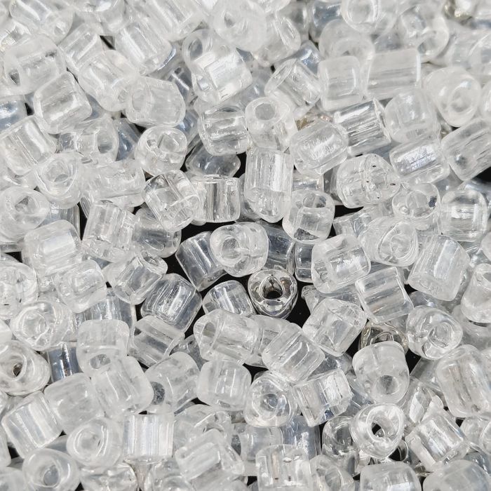 Vidrilho Triangular Cristal Lustroso 101 - 3,5x3,5mm 25g Aprox. 650 Peças