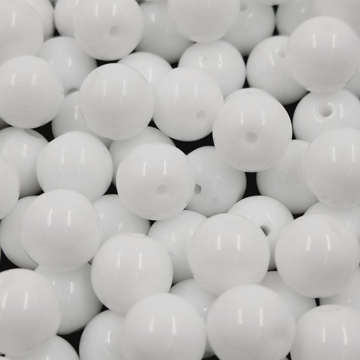 Porcelana Asmara Fosca Branca 03050 - 8mm 25g Aprox. 35 Peças