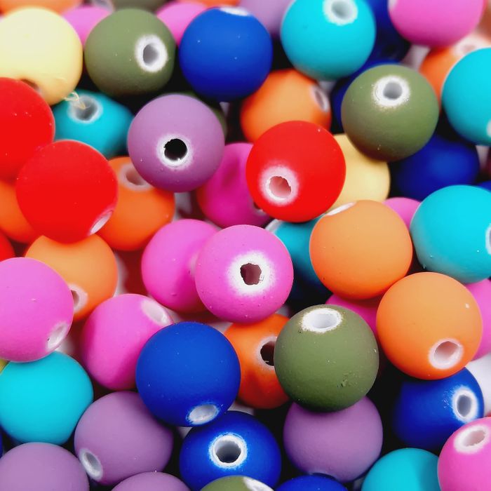 Bolinha Emborrachada Colorida Escura - 8mm 25g