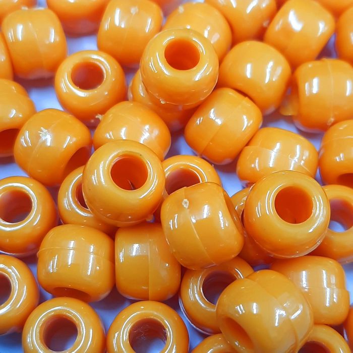 Miçanga Tererê Fosco Laranja 33 - 10mm 250g Aprox. 560 Peças