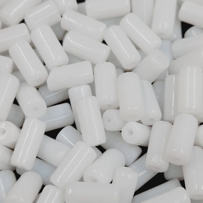 Segui Fosco Branco - 5x10mm 500g Aprox. 1.200 Peças