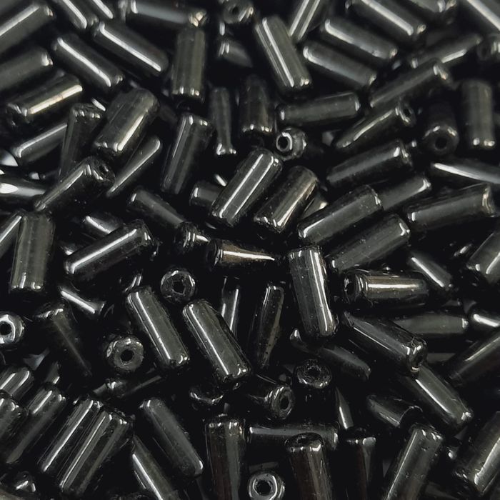 Fio Segui Fosco Preto - 5x10mm 1 Fio com 50 Peças