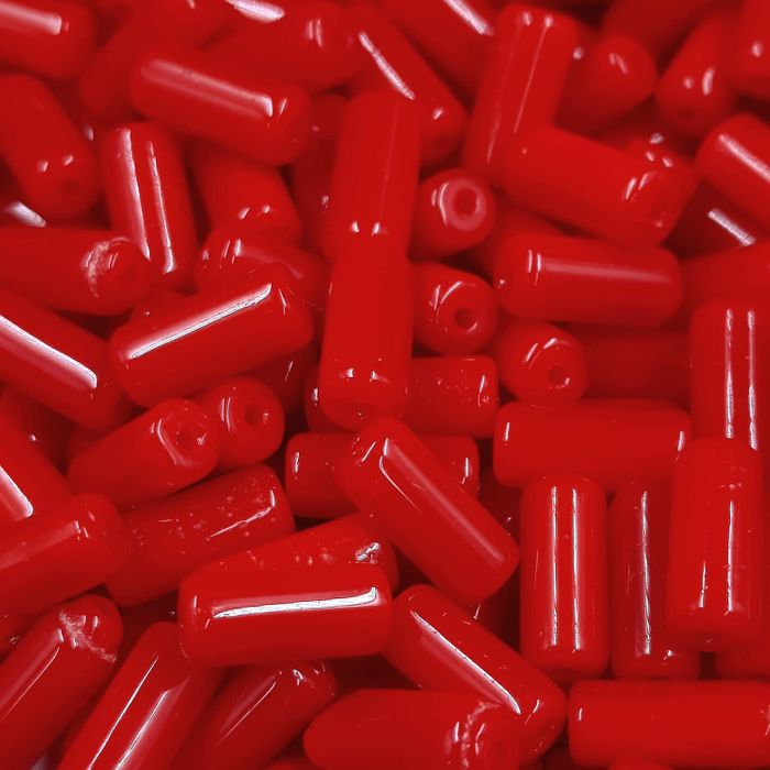 Segui Fosco Vermelho - 5x10mm 500g Aprox. 1.200 Peças
