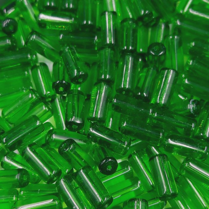 Segui Transparente Verde - 5x10mm 500g Aprox. 1.200 Peças