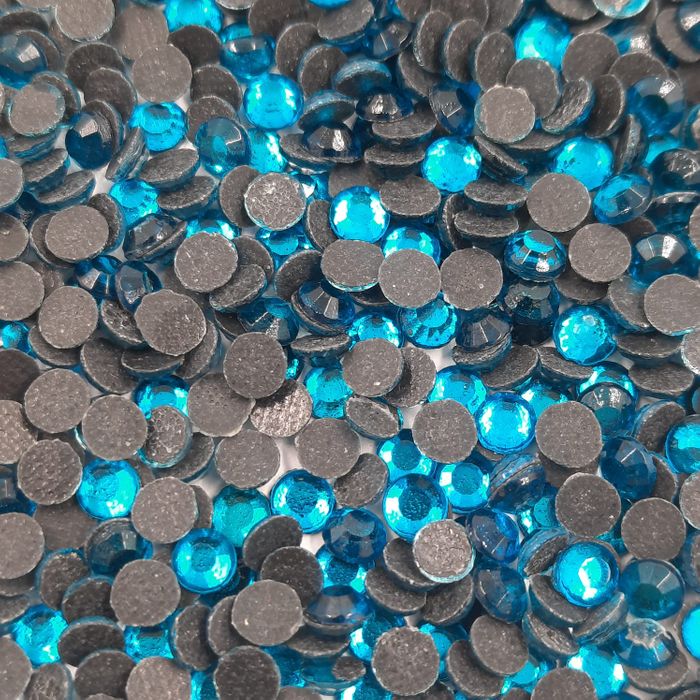 Strass Base Reta Hotfix Chinês Azul - SS16(3,80-4,00mm) 500g