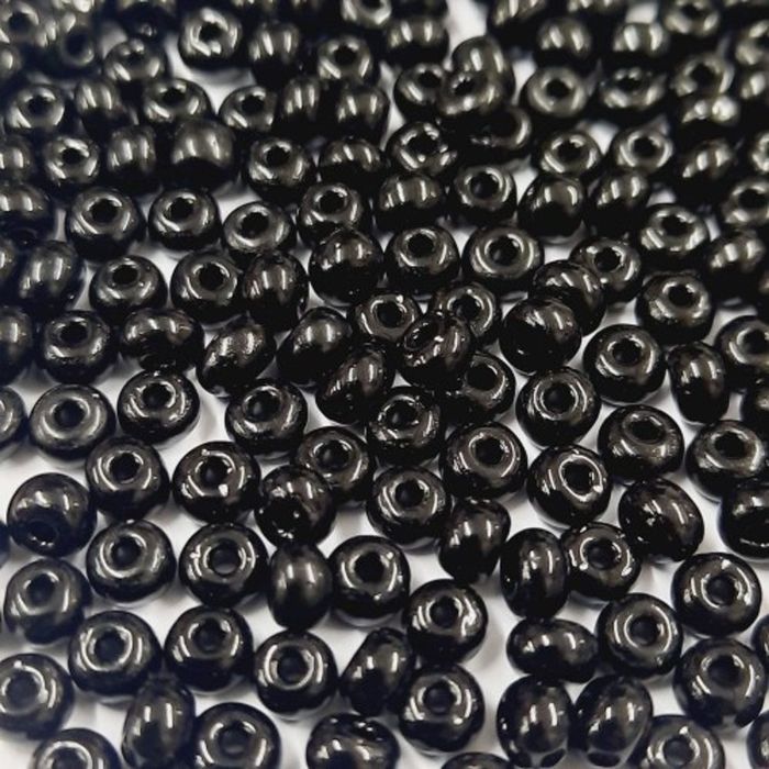 Miçanga Asmara Fosca Preto 23980 - 11/0(2,1mm) 25g Aprox. 2.800 Peças