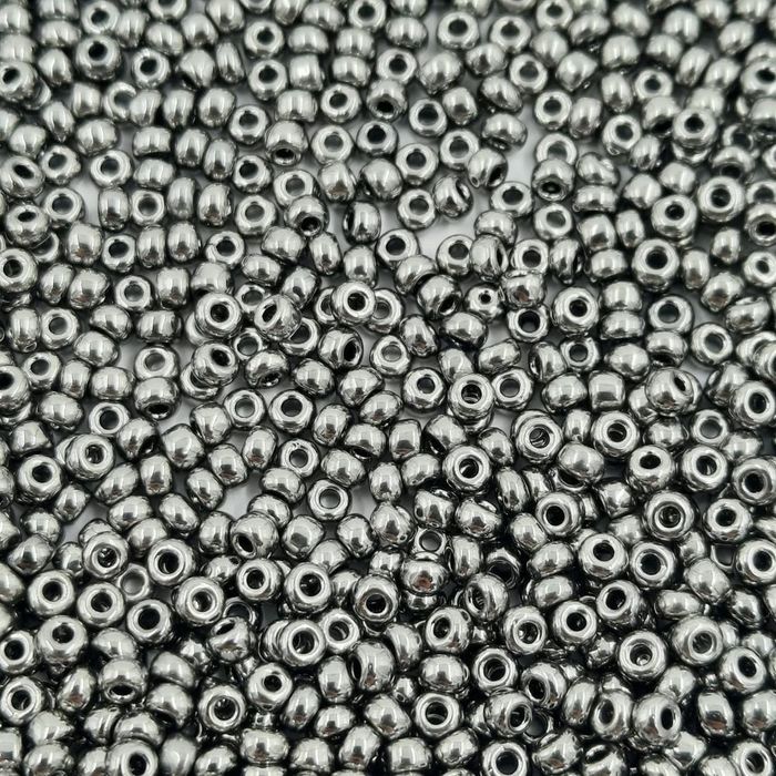 Miçanga Asmara Fosca Prata 161 - 6/0(4,1mm) 500g