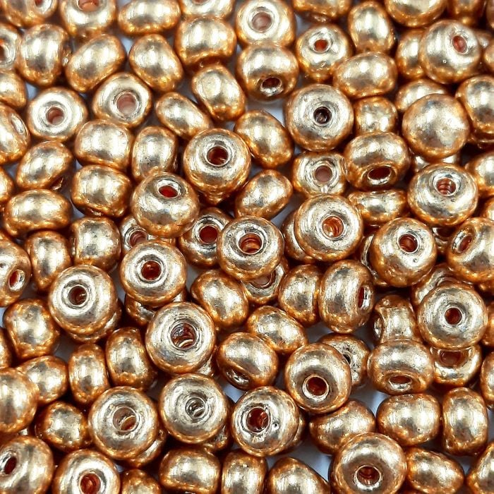 Miçanga Asmara Metalizado Dourado Light - 6/0(4,1mm) 500g