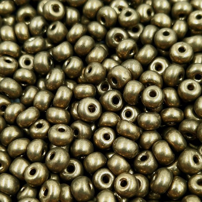 Miçanga Asmara Fosca Dourado 222 - 9/0(2,6mm) 25g Aprox. 1.200 peças