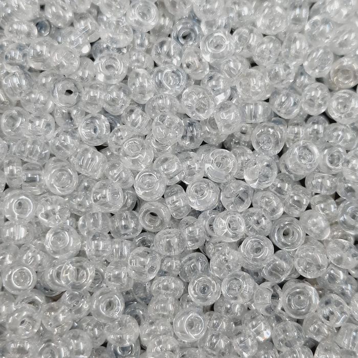 Miçanga Asmara Transparente Lustrosa 48102 - 9/0(2,6mm) 25g Aprox. 1.200 Peças
