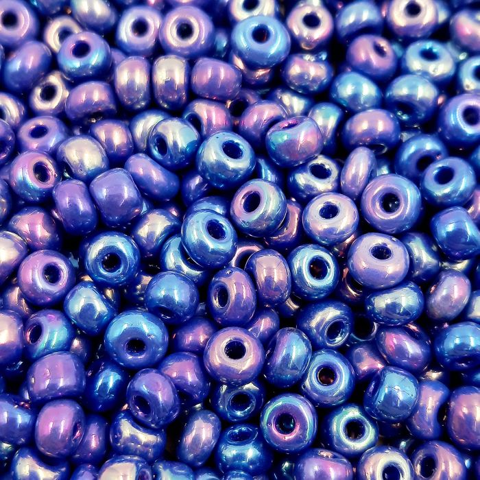 Miçanga Asmara Fosca Azul Aurora Boreal 34040 - 6/0(4,1mm) 500g