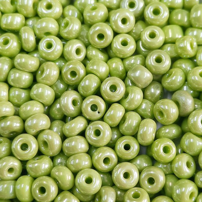 Miçanga Asmara Fosca Lustrosa Verde Claro 58310 - 6/0(4,1mm) 500g