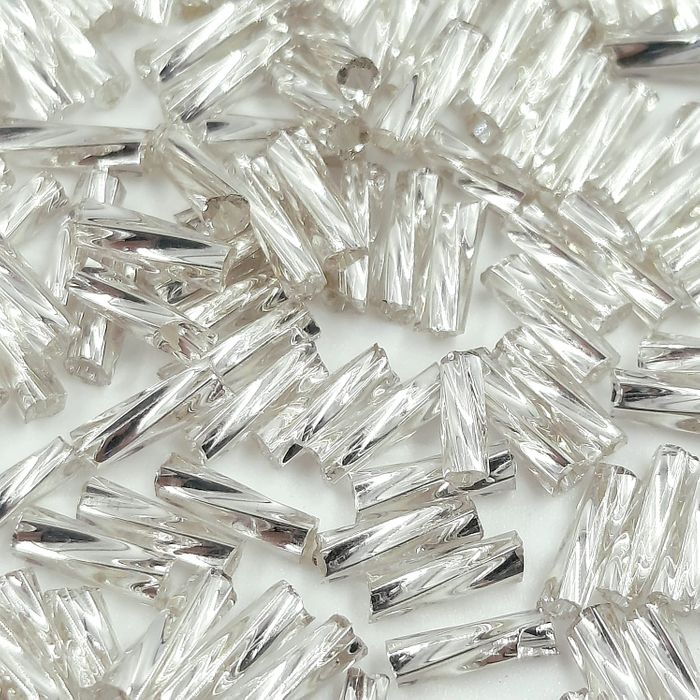 Canutilho Chinês Torcido Prata M21 - 3Polegadas(7mm) 500g