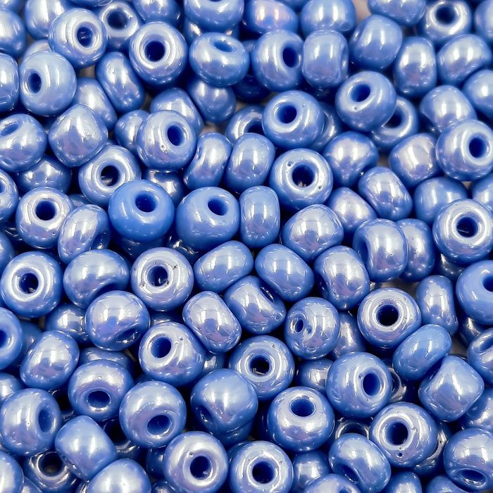 Miçanga Asmara Fosca Lustrosa Azul Claro 38020 - 6/0(4,1mm) 500g