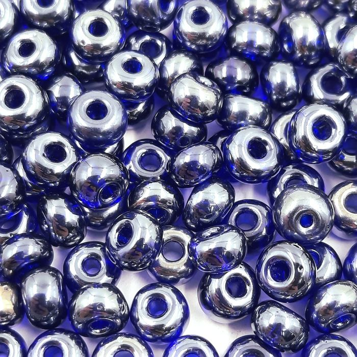 Miçanga Asmara Transparente Lustroso Azul 36100 - 6/0(4,1mm) 500g
