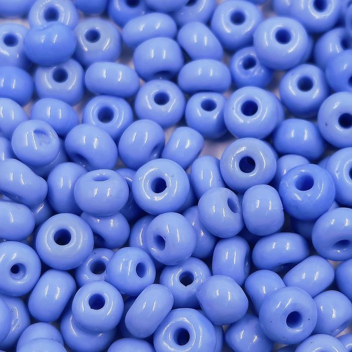 Miçanga Asmara Fosca Azul Claro 33020 - 6/0(4,1mm) 25g Aprox. 300 Peças