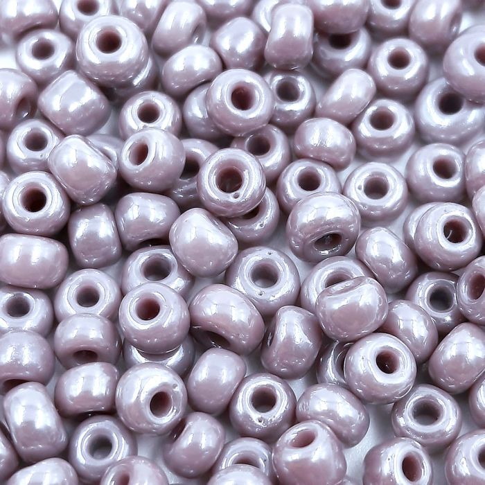 Miçanga Asmara Fosca Lustrosa Lilás 28020 - 6/0(4,1mm) 500g