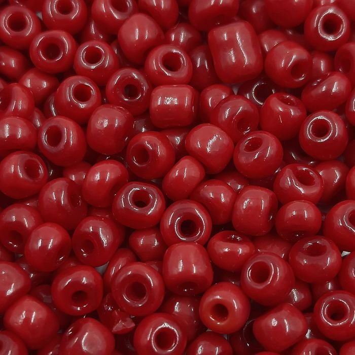 Miçanga Chinesa Vermelho 45B - 6/0(4,1mm) 500g