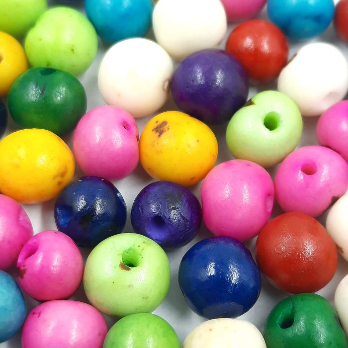 Semente De Açaí Colorida - 100 Peças