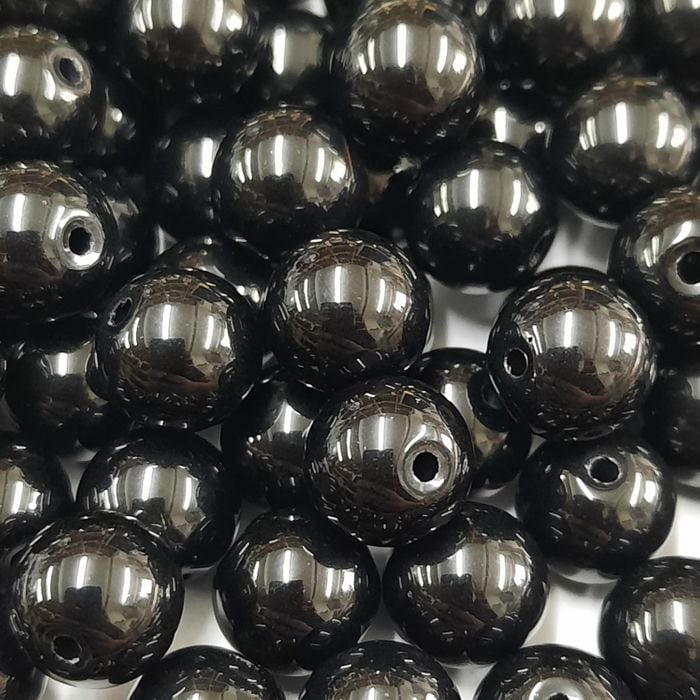 Porcelana Asmara Fosca Preta 23980 - 8mm 500g Aprox. 680 Peças