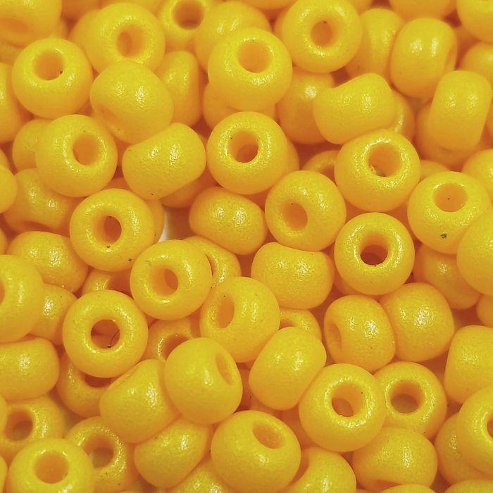 Miçanga Preciosa Ornela Fosca Amarela Especial 1515 - 6/0(4,1mm) 25g Aprox. 300 Peças