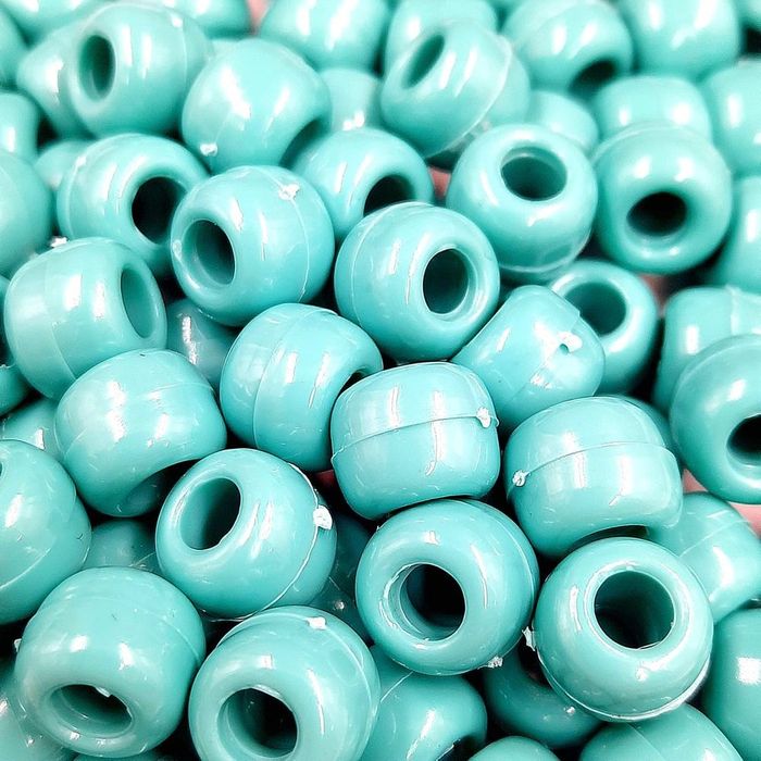 Miçanga Tererê Fosco Verde Turquesa 31 - 10mm 250g Aprox. 560 Peças