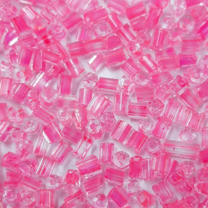 Vidrilho Transparente Rosa 01 - 11/0 25g