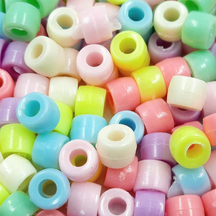 Miçanga Tererê Colorido Candy - 8x10mm 25g Aprox. 55 peças