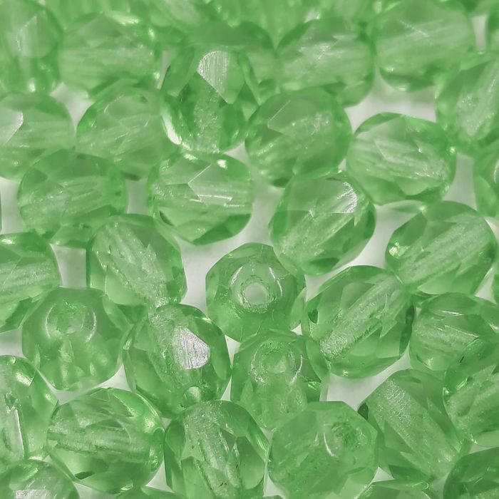 Fio Cristal Facetado Verde 5011 - 5mm 1Fio com 84 Peças