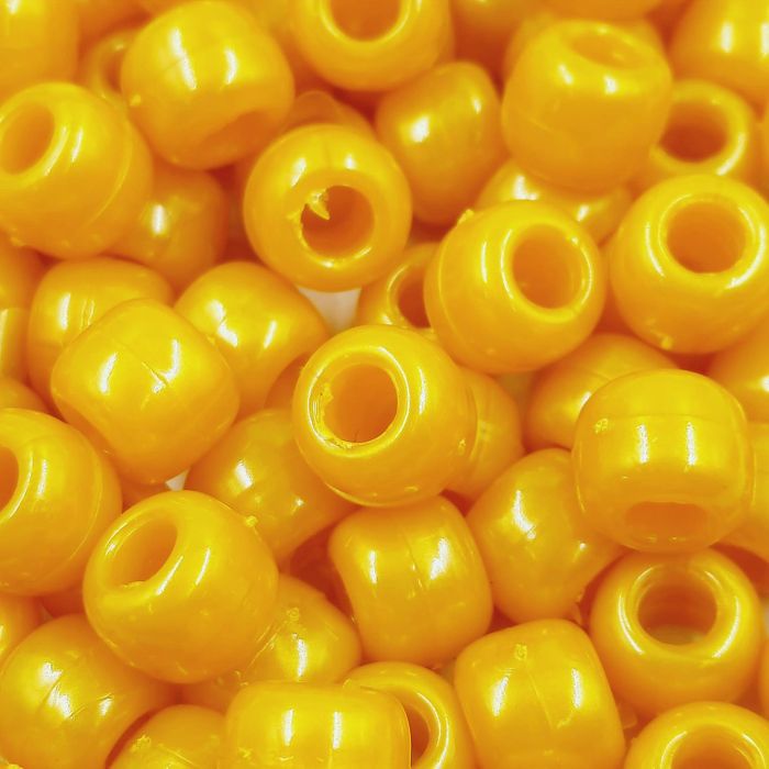 Miçanga Tererê Amarelo Perolado 303 - 10mm 250g Aprox. 560 Peças