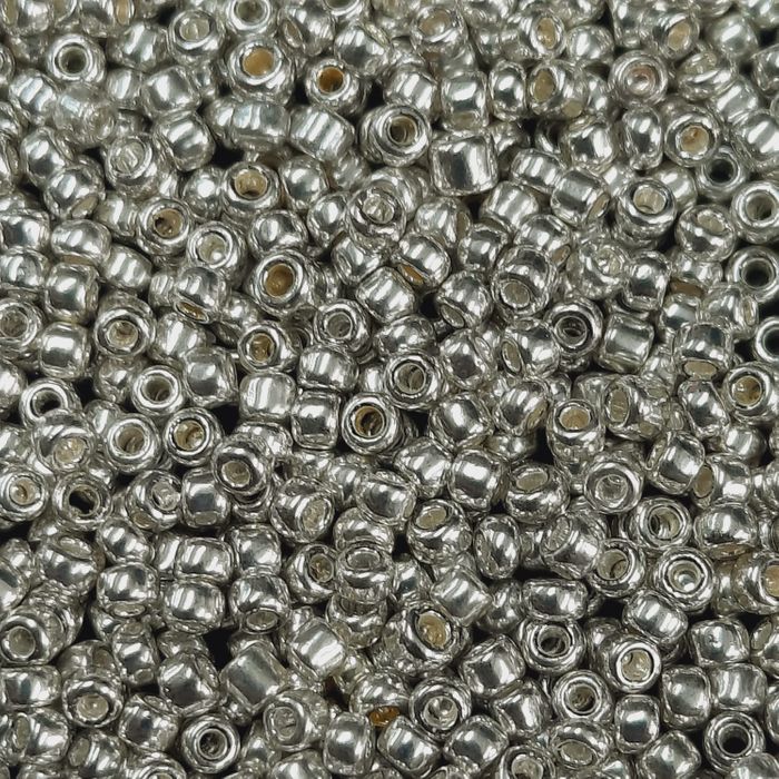 Miçanga Japonesa Prata - 11/0(2,1mm) 25g 1.200 peças
