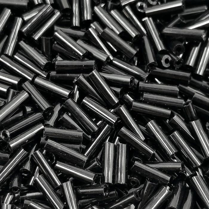 Canutilho Chinês Preto M49 - 3Polegadas(7mm) 25g Aprox. 800 Peças