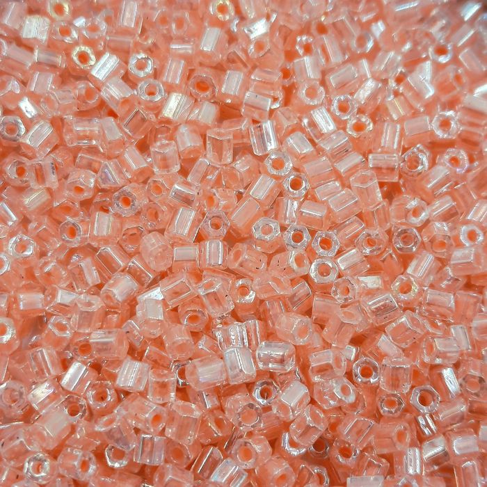 Vidrilho Asmara Cristal Fio Salmão P125 - 9/0 25g Aprox. 1.050 Peças